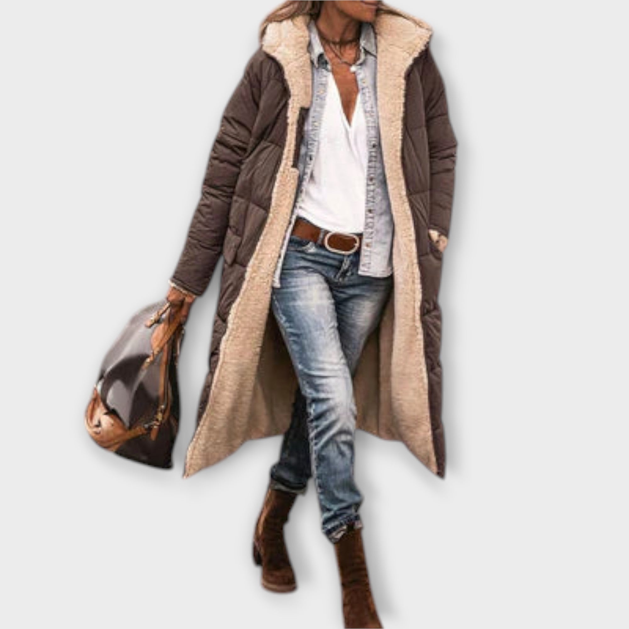 Eliise - Puuvillase fliisvoodriga mantel