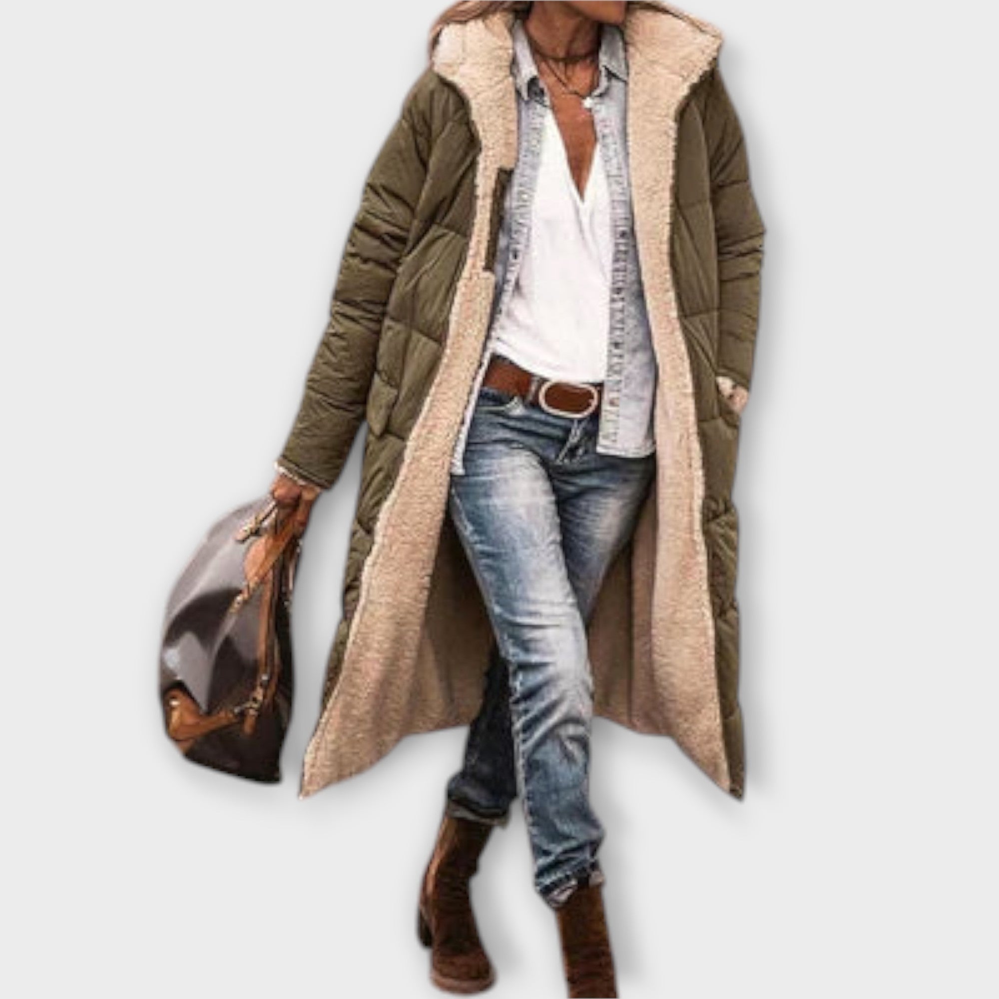 Eliise - Puuvillase fliisvoodriga mantel