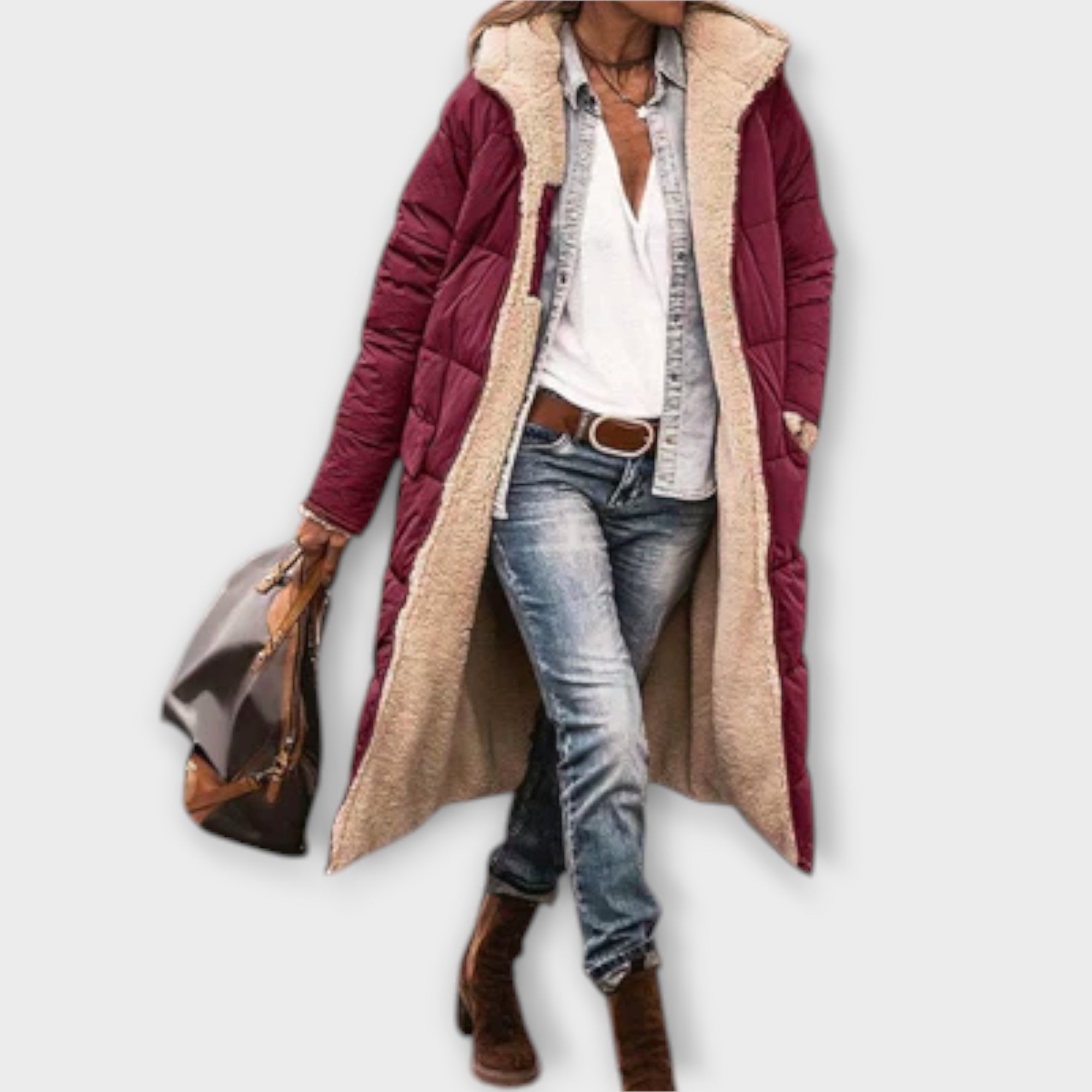 Eliise - Puuvillase fliisvoodriga mantel