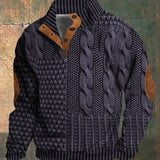 Oskar Signature-Struktuurne Kootud Džemper Maskuliinse Iseloomuga