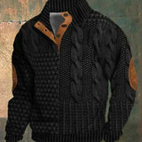 Oskar Signature-Struktuurne Kootud Džemper Maskuliinse Iseloomuga