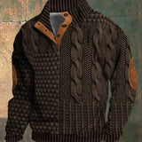 Oskar Signature-Struktuurne Kootud Džemper Maskuliinse Iseloomuga